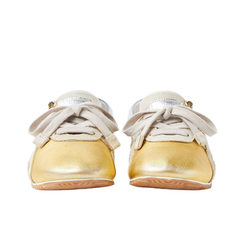 VERSACE × Onitsuka Tiger Tai-Chi Sakura – Lambskin Leather Sneaker | Silver | Women’s | 1025116-1A17738