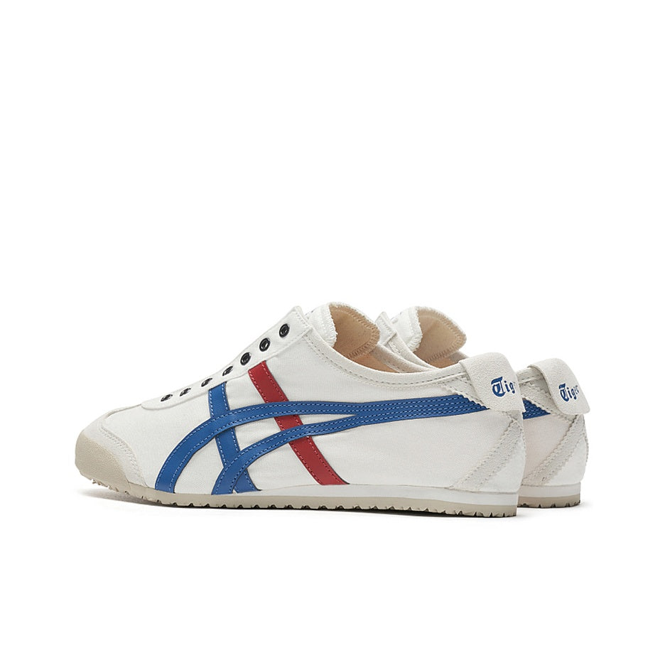 Onitsuka Tiger Mexico 66 Slip-On – Lifestyle Sneaker | White / Blue / Red | D3K0N-0143