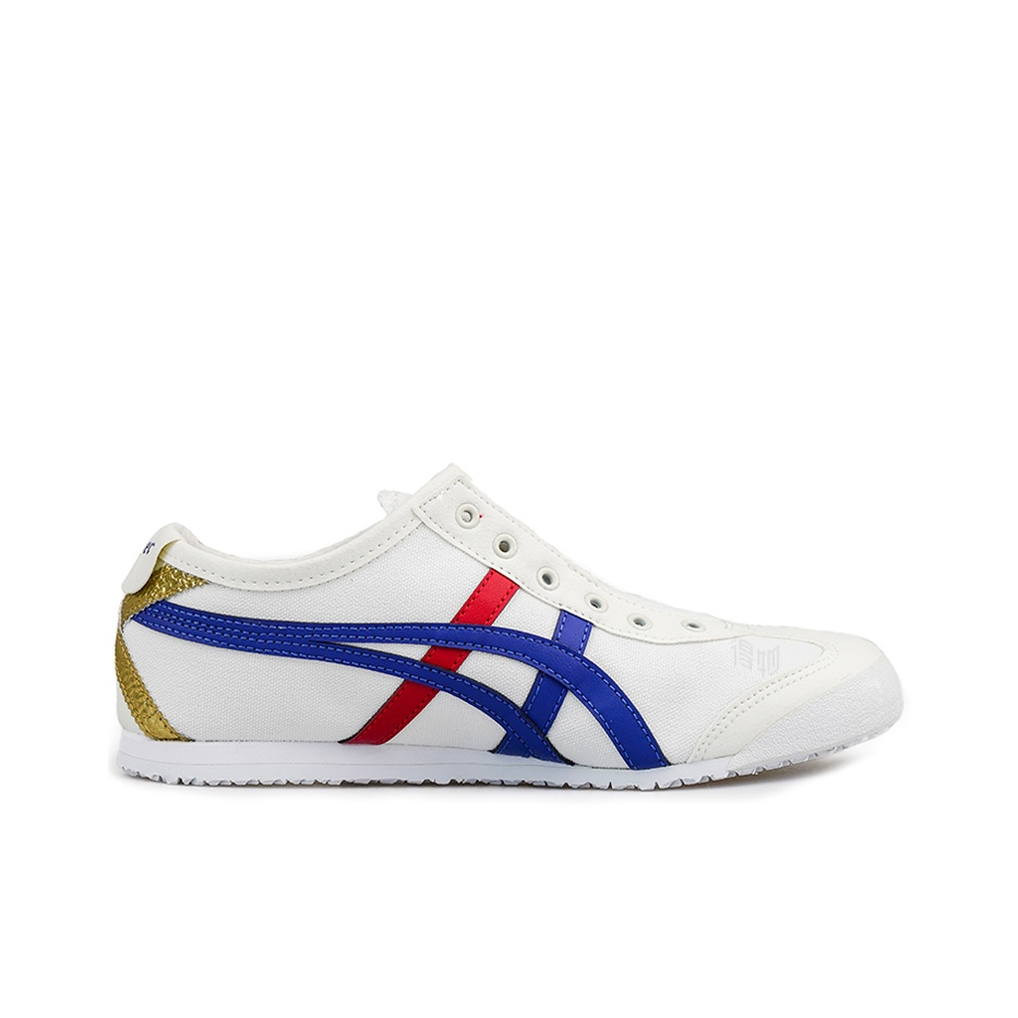 Onitsuka Tiger Mexico 66 Slip-On – Canvas Lifestyle Sneaker | White / Gold | 1183B475-100