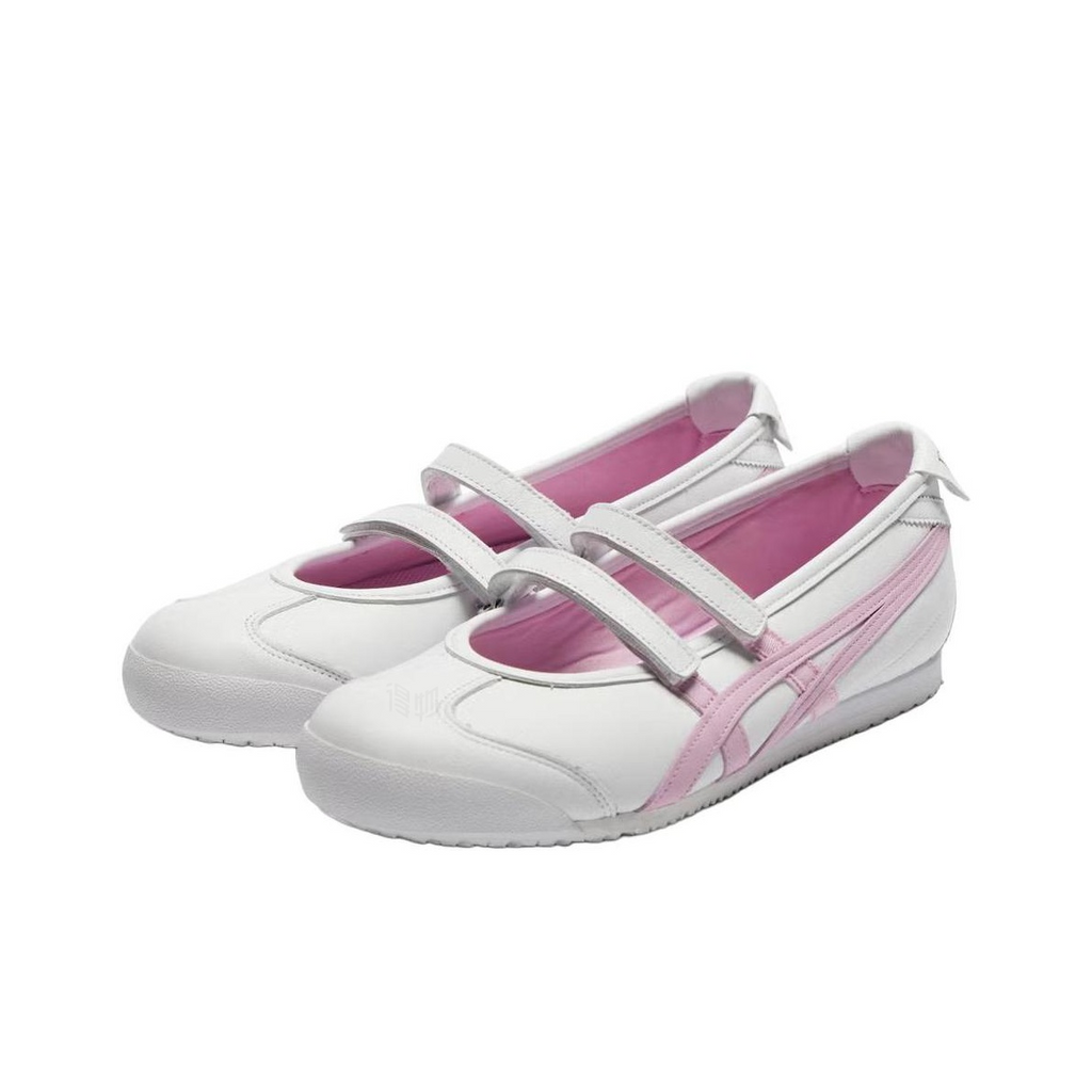 Patou × Onitsuka Tiger Mexico 66 Ballerina – Mary Jane Sneaker | White / Cotton Candy | Women’s | 1183C379-101