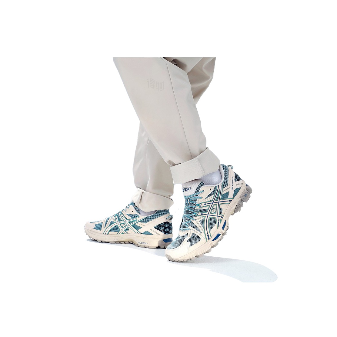 ASICS Gel-Kahana 8 Lifestyle Running Shoe – Khaki/Blue (Unisex)