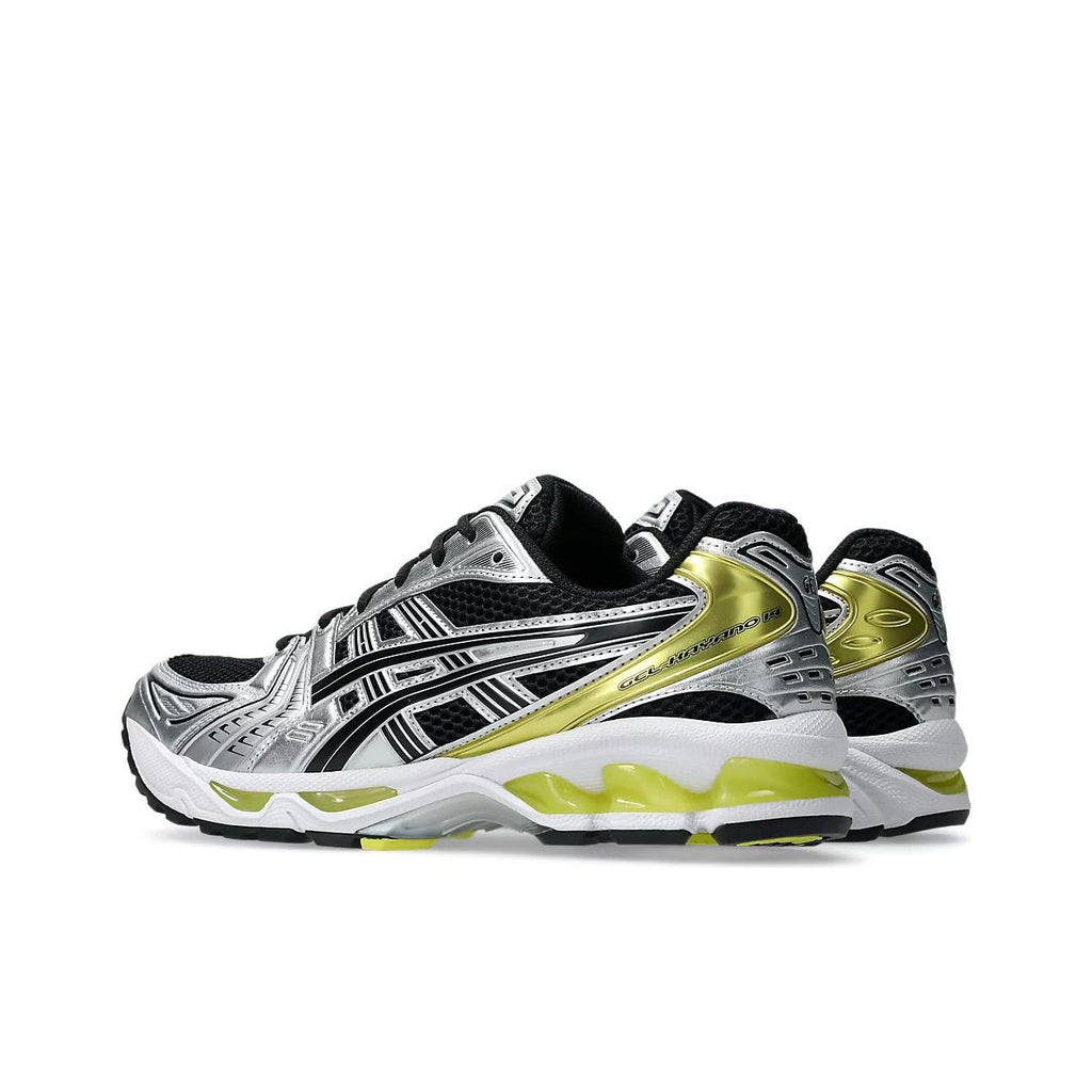 ASICS Gel-Kayano 14 Casual Running Shoe – Unisex Silver/Black/Green