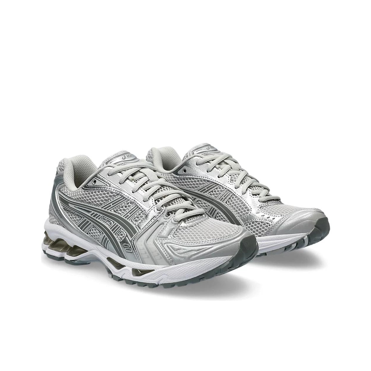 ASICS Gel-Kayano 14 Marathon Running Shoe – Unisex Silver/Grey