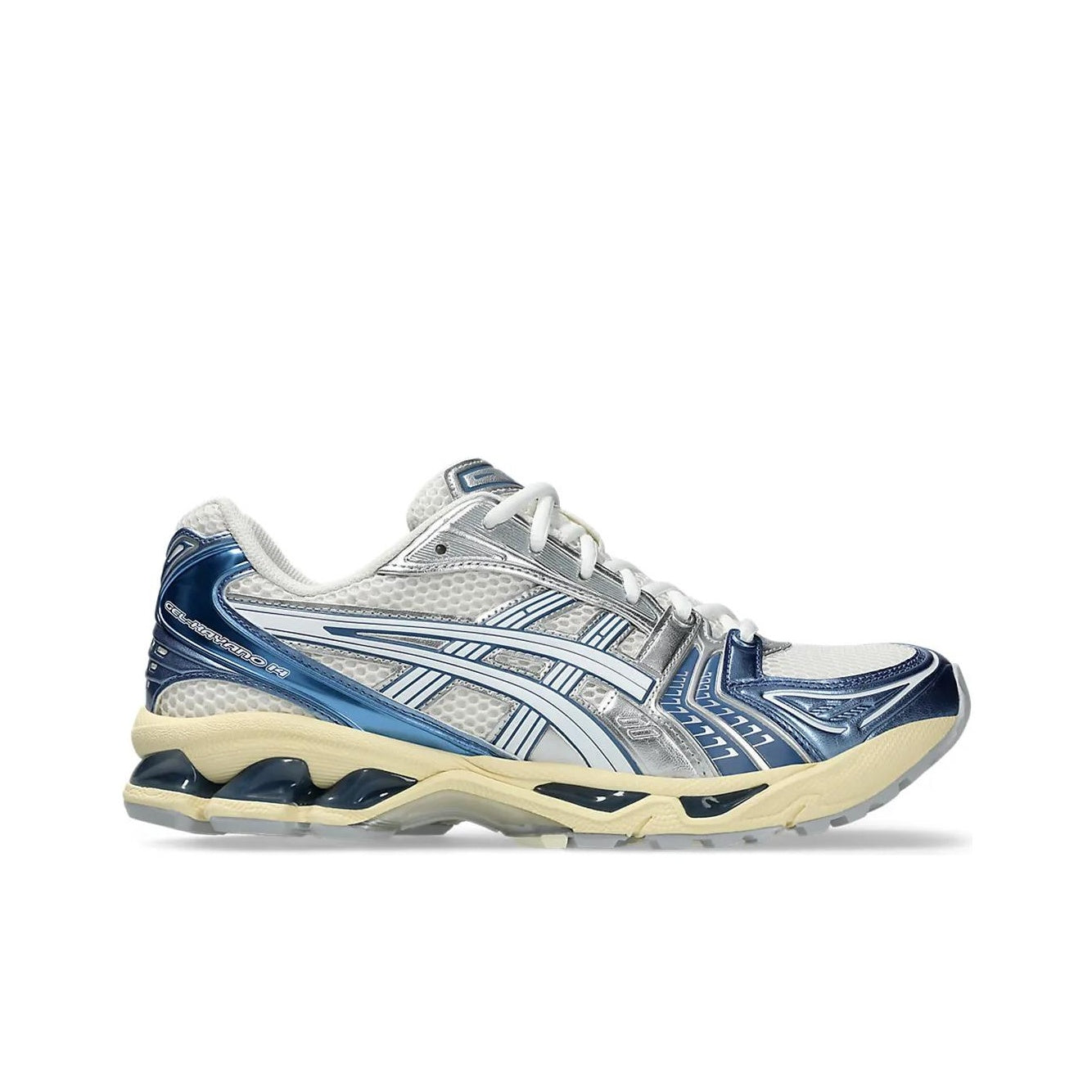 ASICS Gel-Kayano 14 Unisex Low-Top Casual Running Sneaker – Blue/Silver