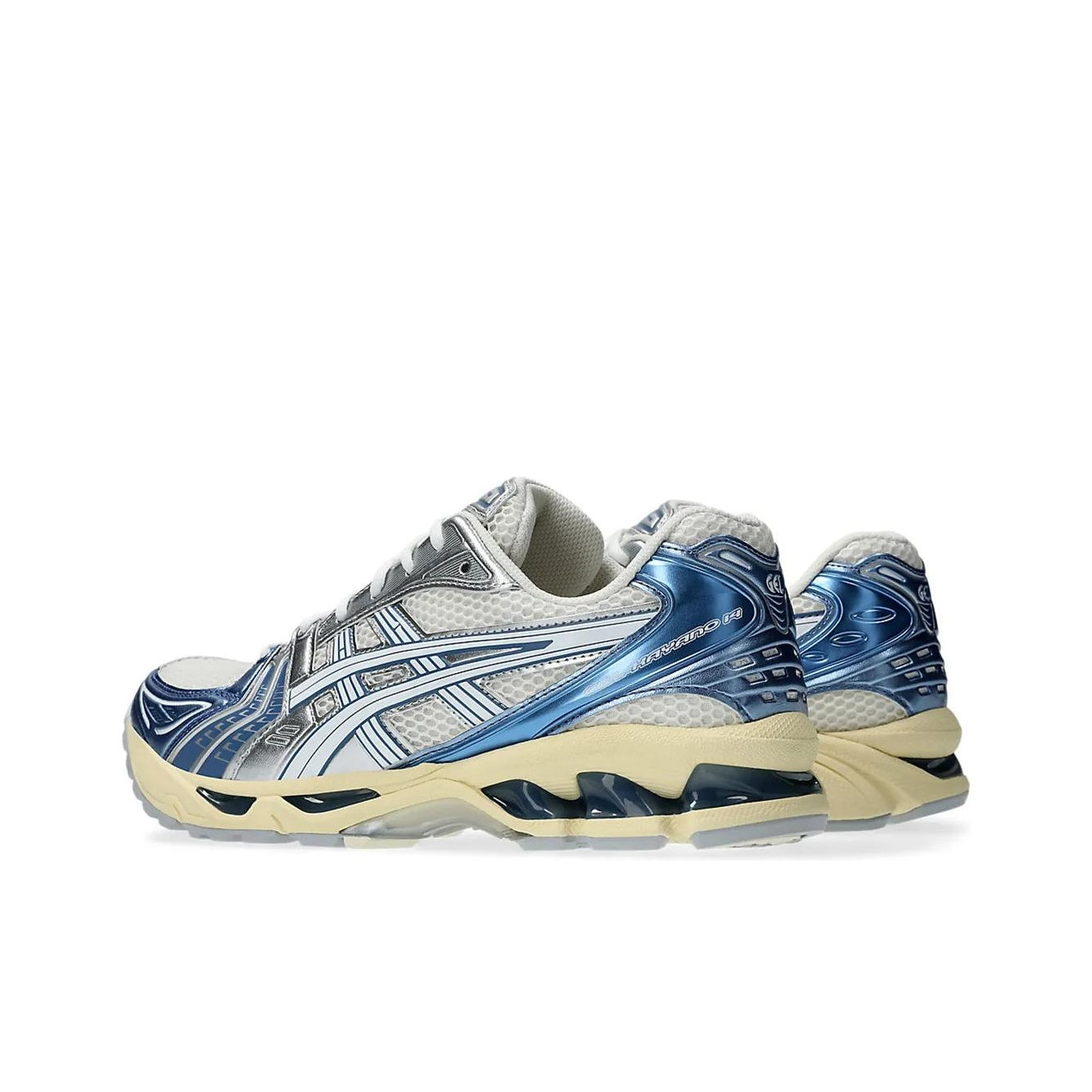 ASICS Gel-Kayano 14 Unisex Low-Top Casual Running Sneaker – Blue/Silver