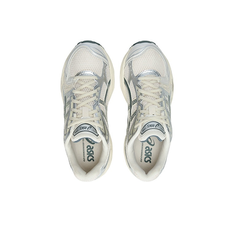 ASICS Gel-Kayano 14 Unisex Y2K Futuristic Low-Top Lifestyle Sneaker – Silver/White