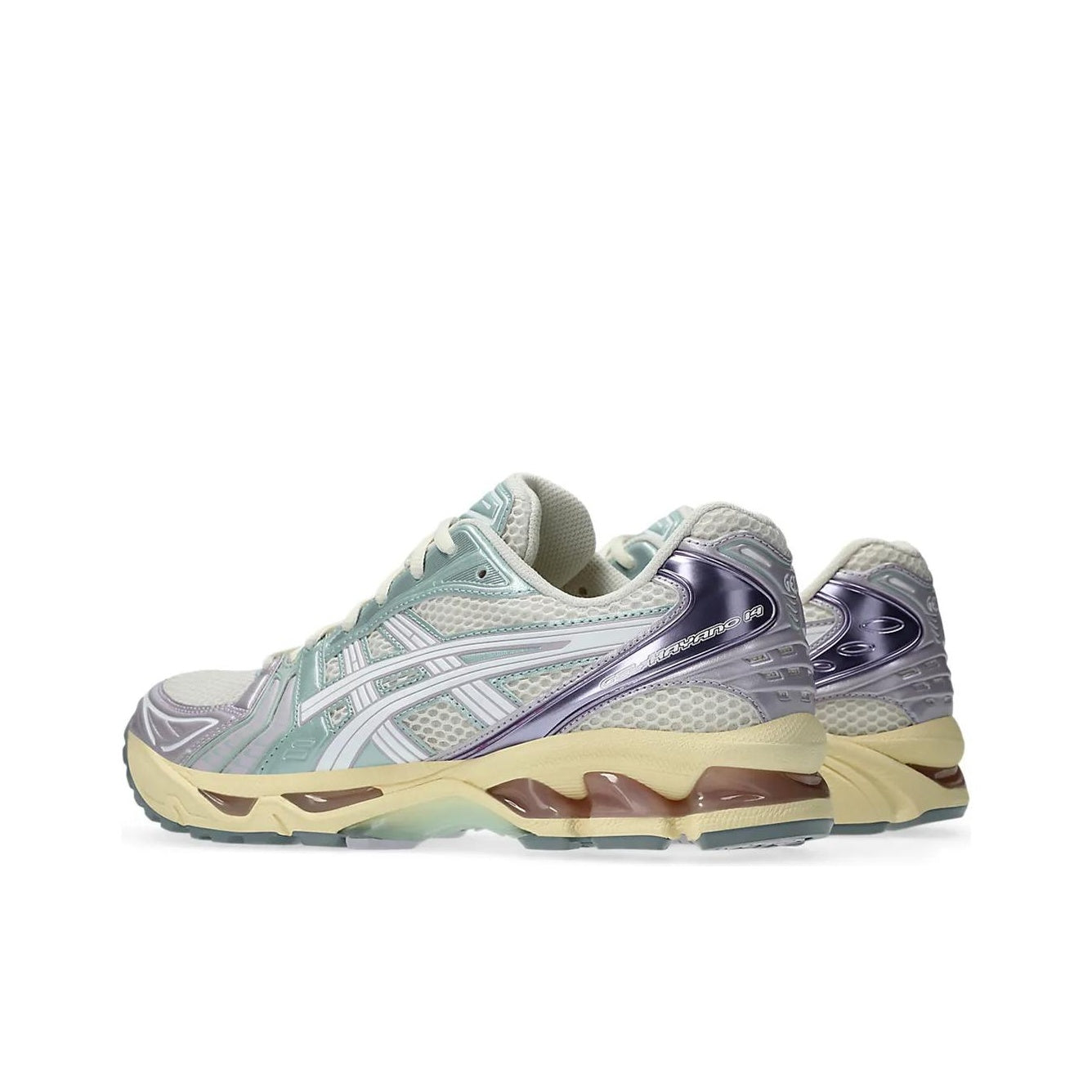 ASICS Gel-Kayano 14 Unisex Low-Top Casual Running Sneaker – Green/Purple