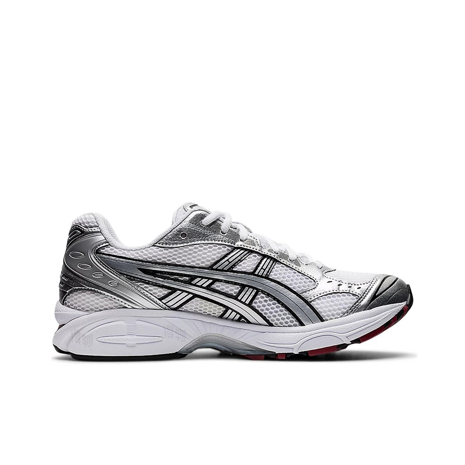ASICS Gel-Kayano 14 Unisex Low-Top Casual Running Sneaker – Silver/White