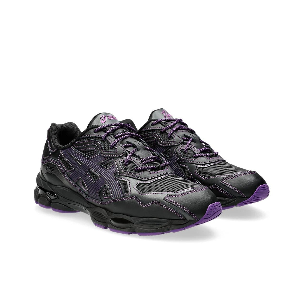 Needles x ASICS GEL-NYC Black Purple Unisex Low-Top Leather Lifestyle Sneaker