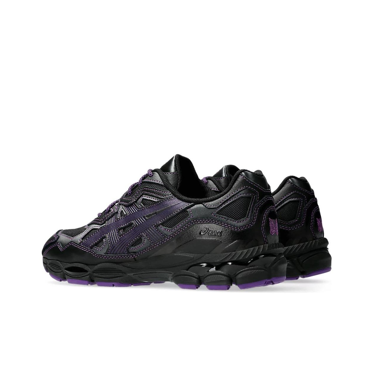 Needles x ASICS GEL-NYC Black Purple Unisex Low-Top Leather Lifestyle Sneaker