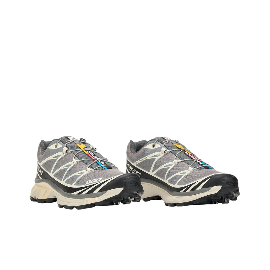 SALOMON XT-6 RECUT "Mountain Caller" Low-Top Running Shoes – Unisex Alloy / Black / Vanilla | SKU: L49257700
