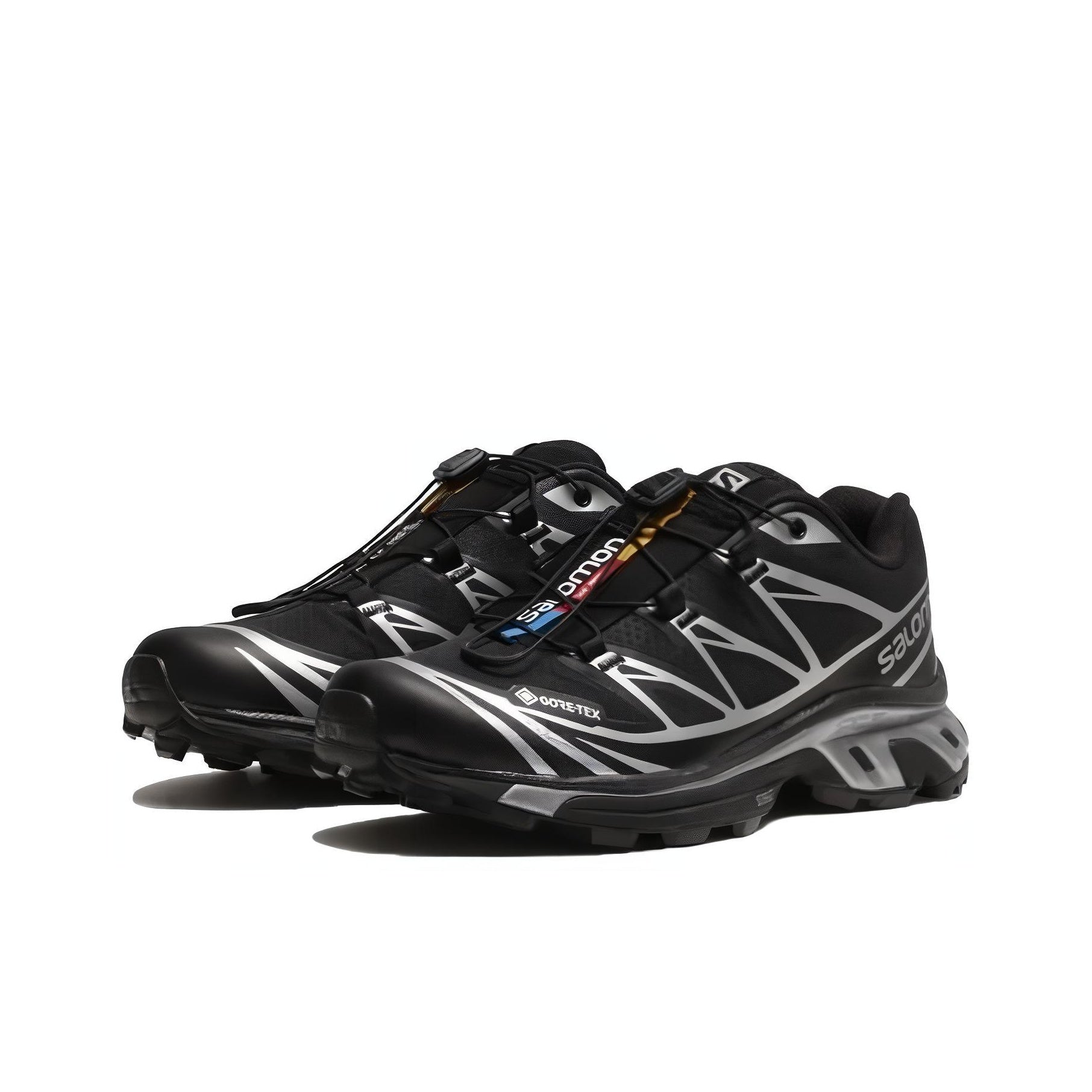SALOMON XT-6 GTX Low-Top Outdoor Functional Shoes – Unisex Black / Silver | SKU: L47450600