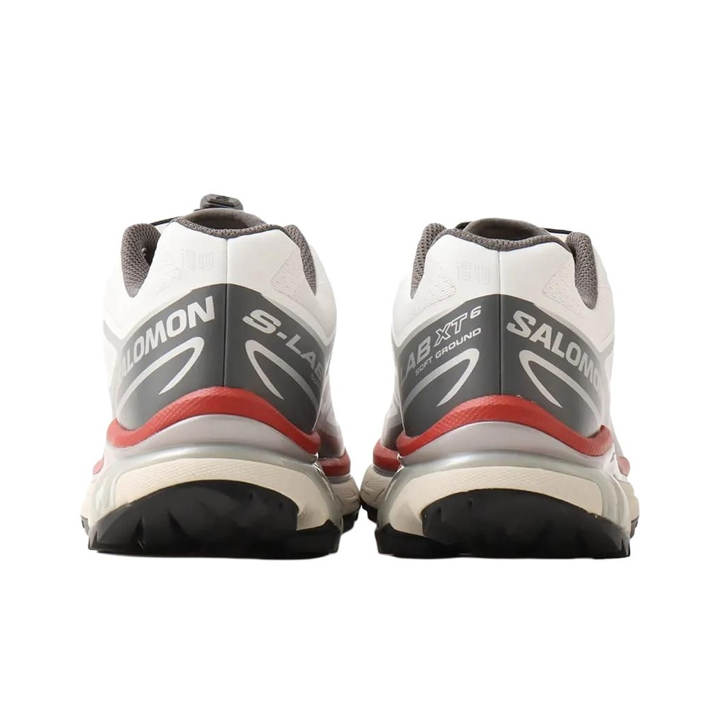 Salomon XT-6 Running Sneaker – Unisex | White/Grey/Red