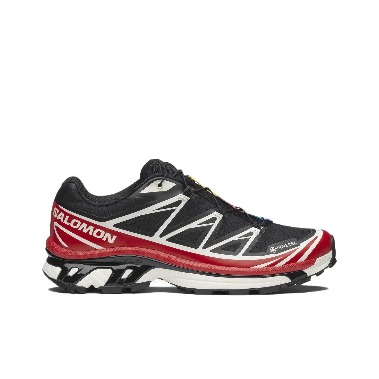 SALOMON XT-6 GTX Unisex Waterproof Lifestyle Running Shoe – Black/Red