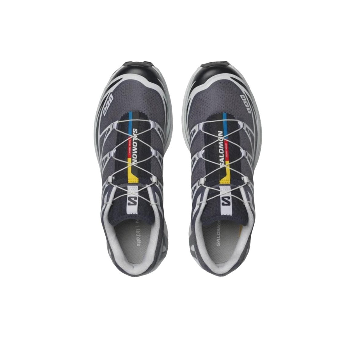 Salomon XT-6 Unisex Low-Top Casual Running Sneaker – Black/Grey/Blue