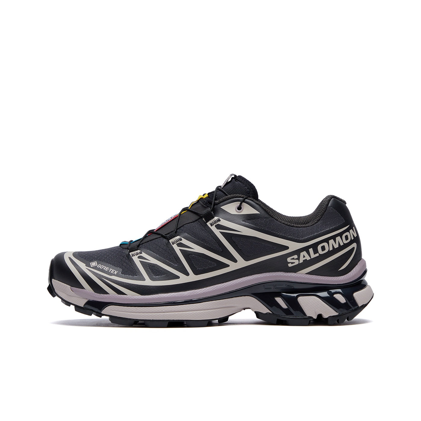Salomon XT-6 GTX Unisex Low-Top Running Sneaker – Black / Cream