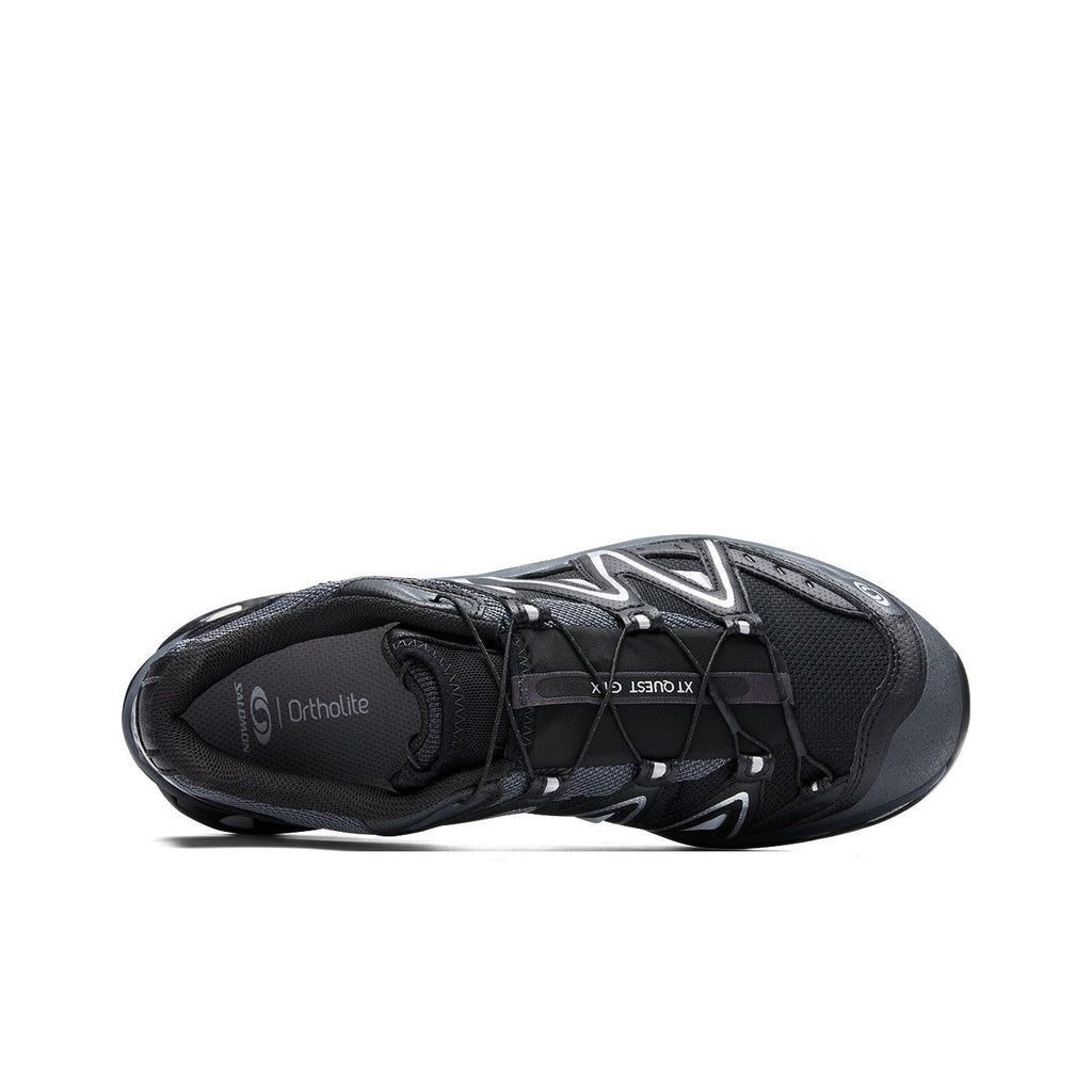 Salomon XT-Quest GTX Low-Top Hiking Shoe – Unisex | Black / Ebony / Metallic Silver
