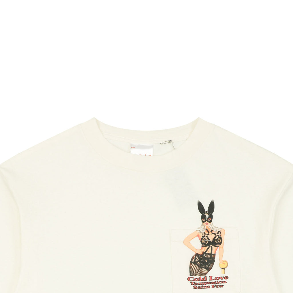 Saint Michael Bunny Girl Print Short Sleeve Tee