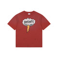 Saint Michael Cloud Lightning Letter Print Short Sleeve Tee