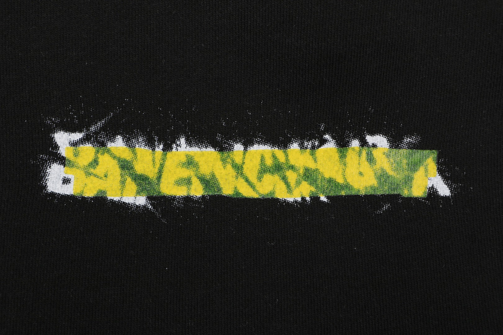 Balenciaga Tape Blurred Letter Print Shorts