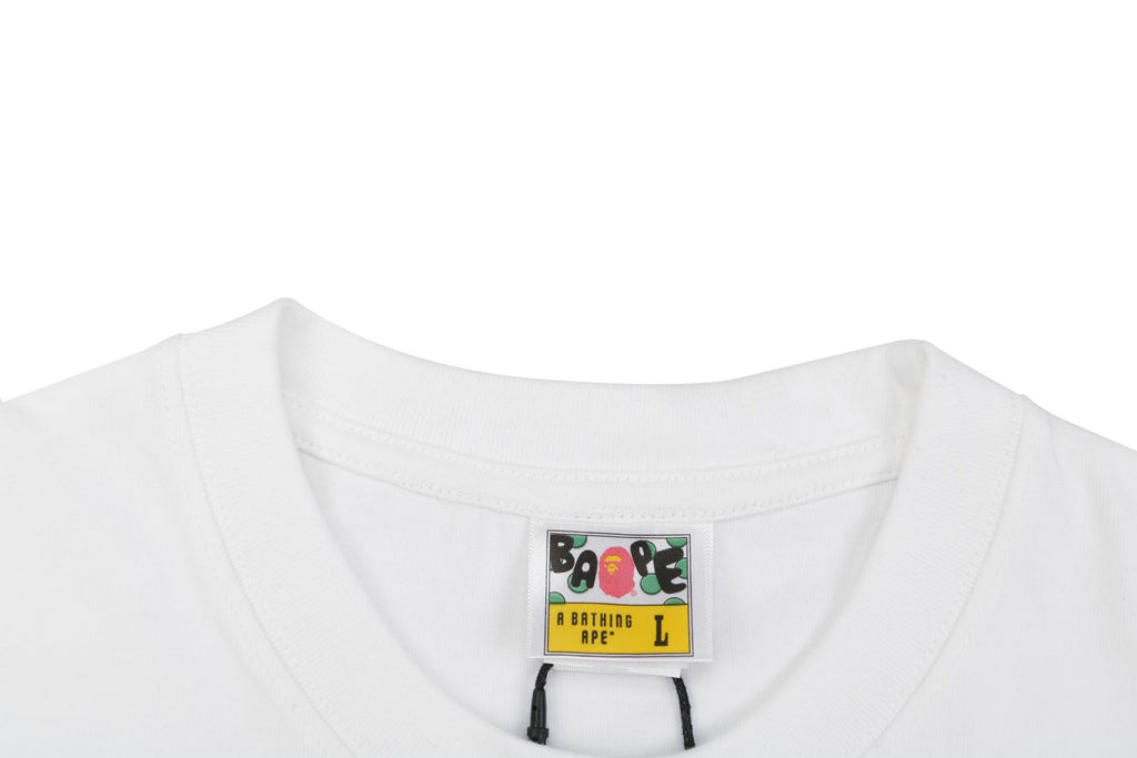 Bape Owl Baby Milo Print Short Sleeve Tee - White