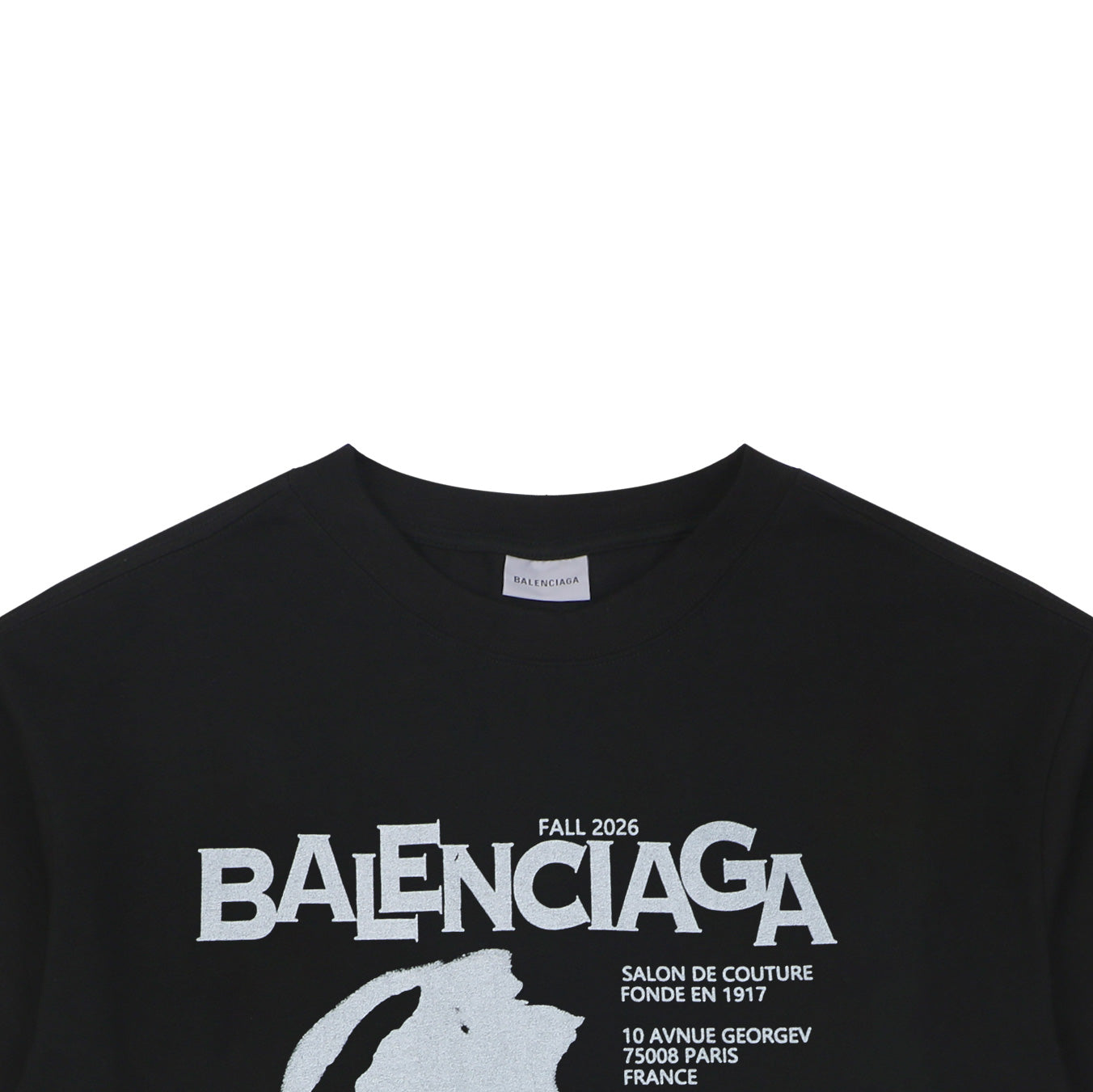 Balenciaga Sunglasses Portrait Print Short Sleeve Tee