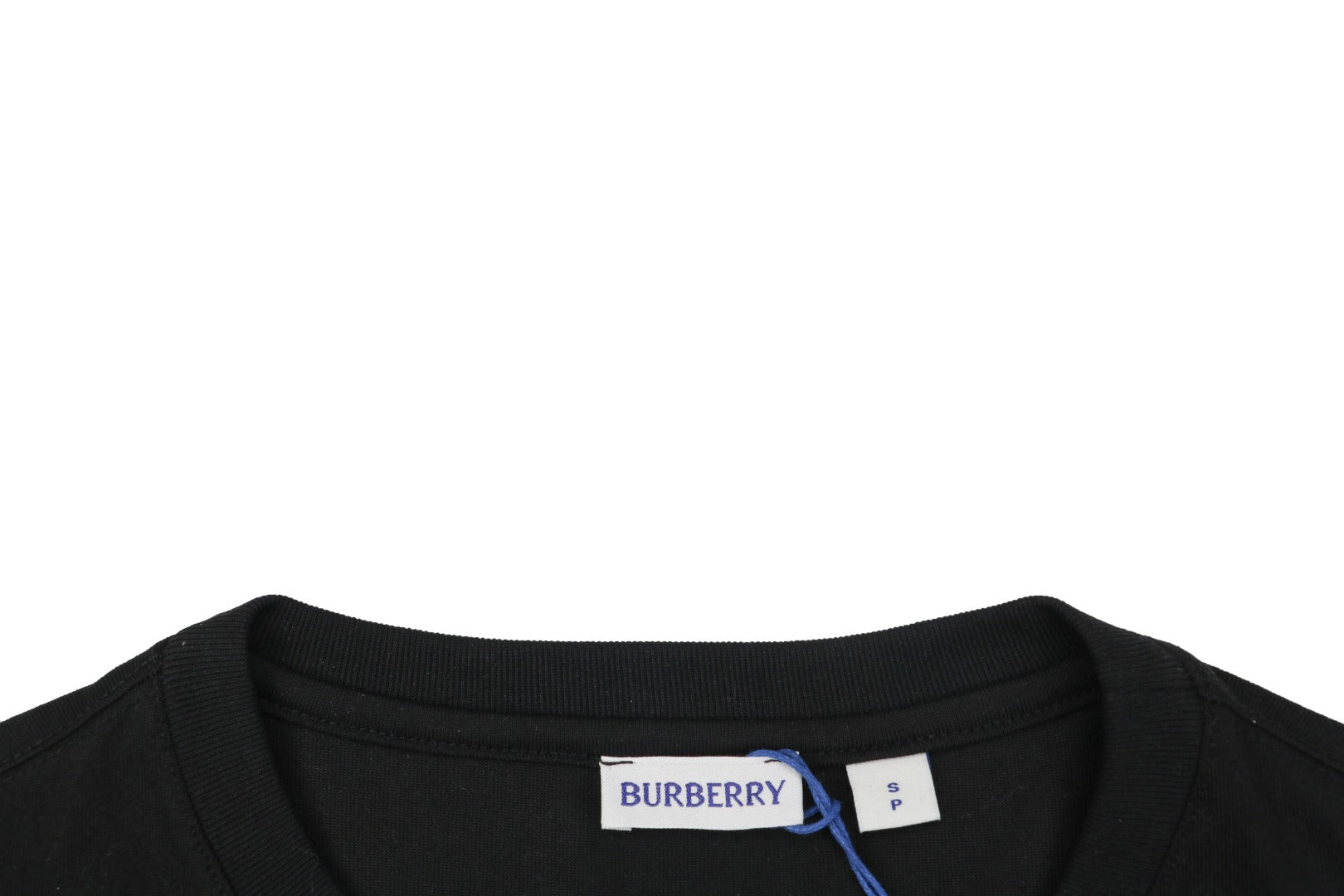 Burberry Black Large Check Pocket Short Sleeve Tee