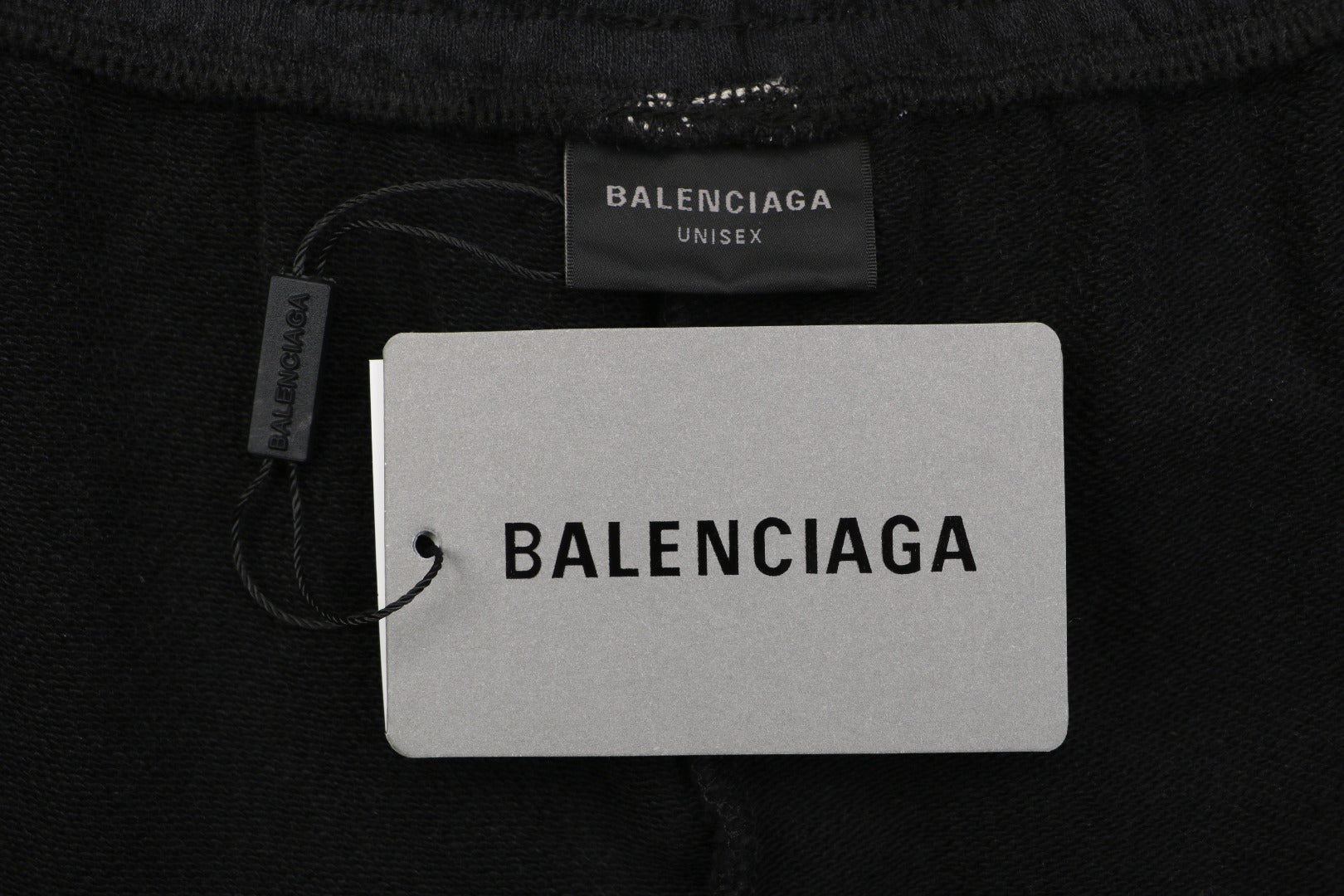 Balenciaga Small Logo Paris Lettering Embroidered Shorts
