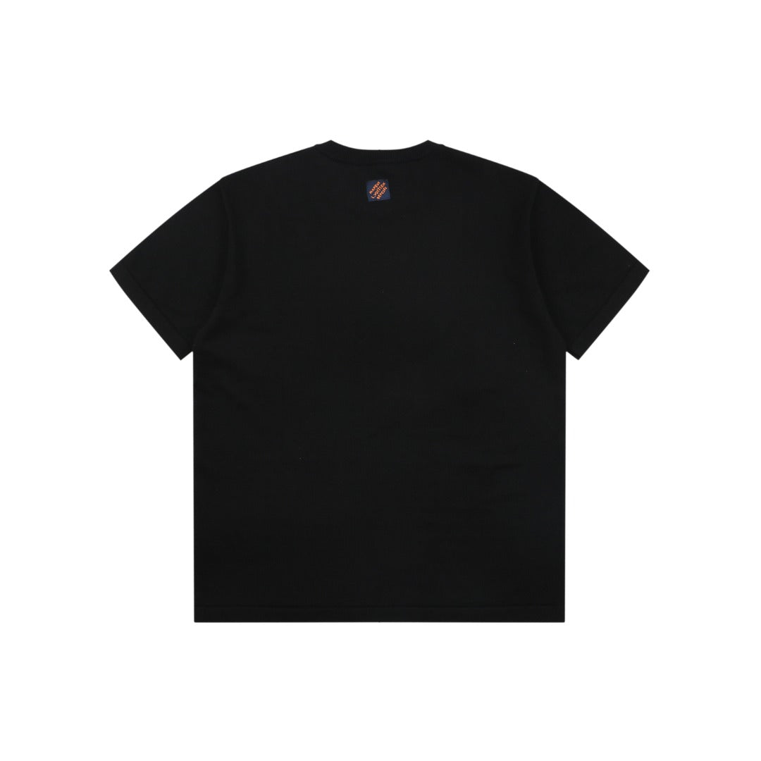 Louis Vuitton Monogram Mushroom Jacquard Short Sleeve Tee — Black