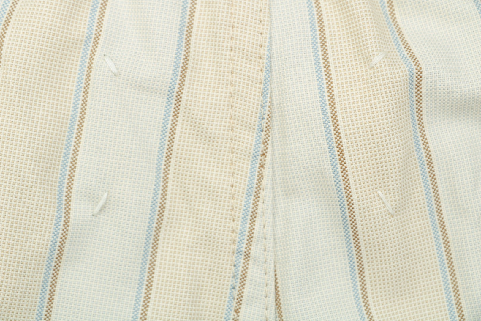 Maison Margiela Vertical Stripe Trousers — Cream