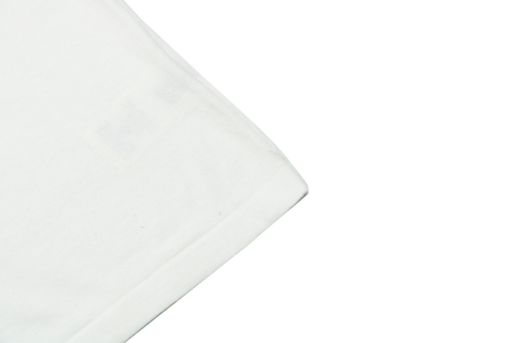 Louis Vuitton Safety Pin Letter Embroidered Knit Short Sleeve Tee — White