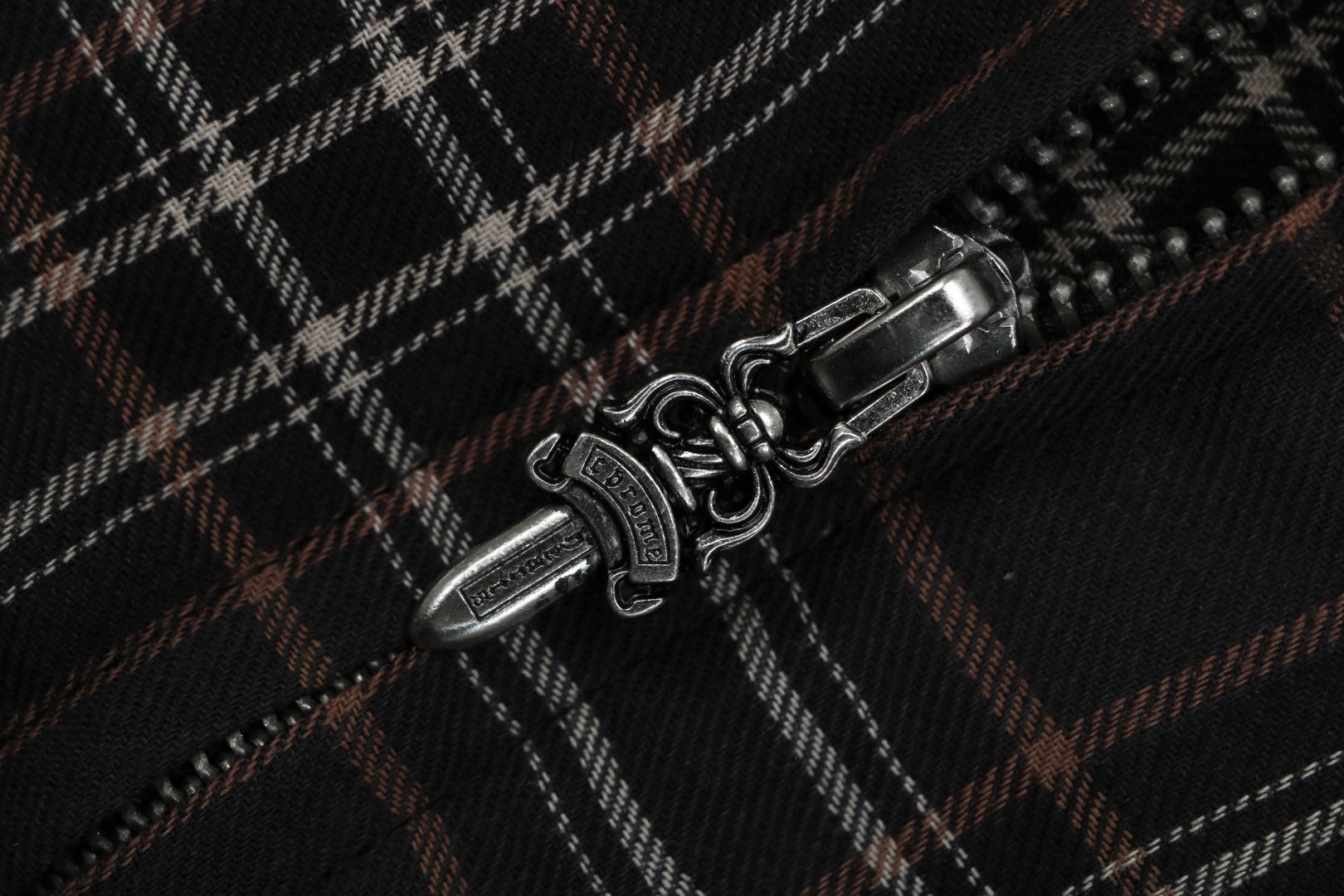Chrome Hearts Plaid Short Sleeve Shirt — Black / Red / White