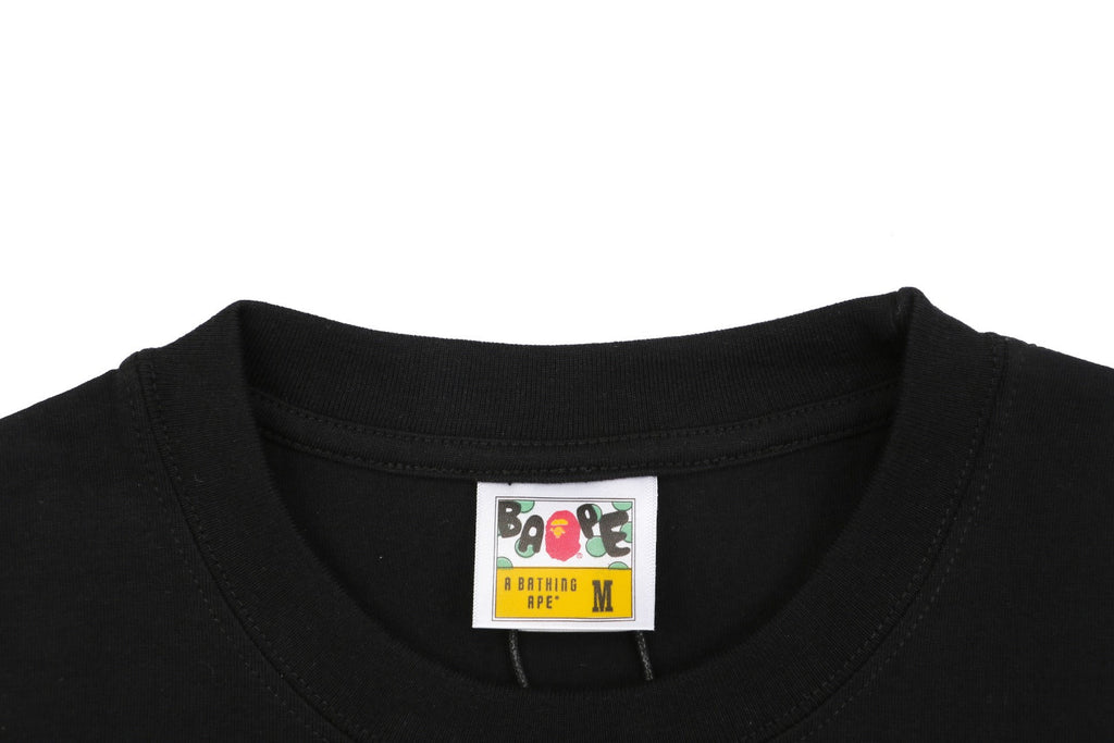 BAPE Baby Milo Superman Print Short Sleeve Tee — Black