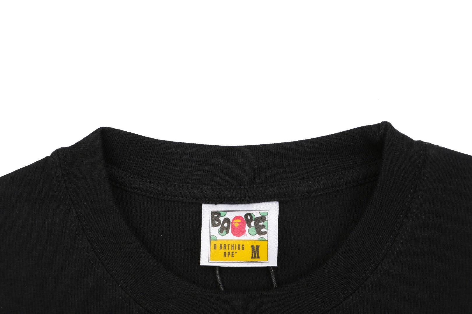 BAPE Baby Milo Superman Print Short Sleeve Tee — Black