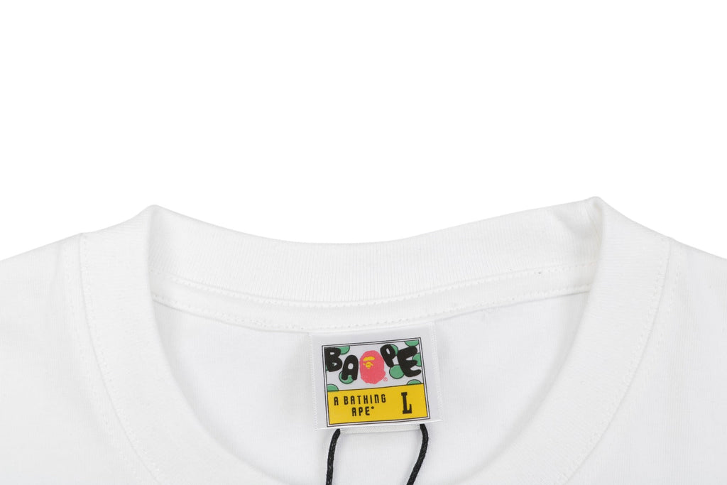 BAPE Baby Milo Superman Print Short Sleeve Tee — White