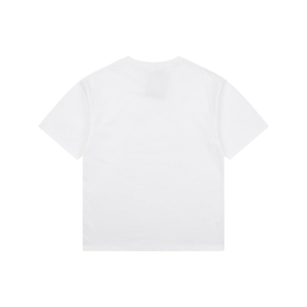 BAPE Empire Military Ape Head Badge Print Short Sleeve Tee — White