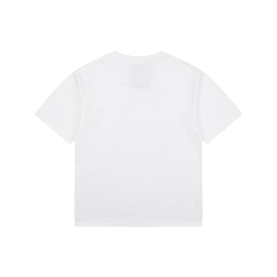 BAPE Empire Military Ape Head Badge Print Short Sleeve Tee — White